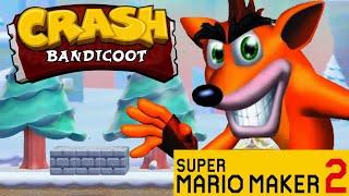 Super Mario Maker 2: Crash Bandicoot 2: Cold Hard Crash Showcase