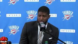 Paul George On If He & Russell Westbrook Will Stay With The Thunder Long Term. HoopJab NBA