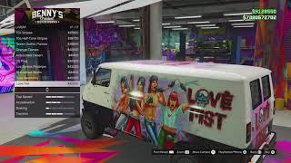 GTA V- Ford Ecoline Van (Bravado Youga Classic) Customization Showcase PS5 4K