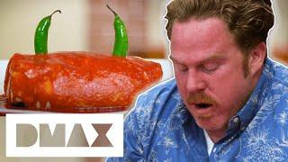 Casey VS The Diablo Burrito, Packed With The Spiciest Chilli’s In The World | Man v. Food