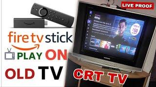 Convert CRT TV to Smart TV  | How to use Fire TV Stick in CRT TV | Play Fire TV Stick on Old TV