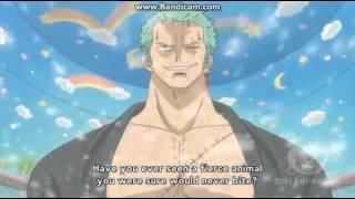 Zoro saves Tashigi and defeats Monet