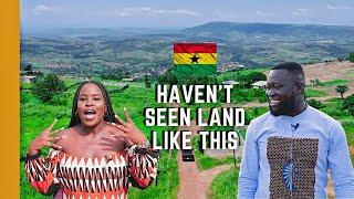 YOU MUST SEE THIS BEAUTIFUL LAND WITH STUNNING MOUNTAIN VIEWS IN GHANA | LIVING IN GHANA