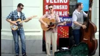 Rockabilly Busking -  Stop  The World & Rip It Up , Zagreb, Croatia