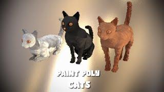 Paint Poly | Cats | Rigged & Animated | Showcase