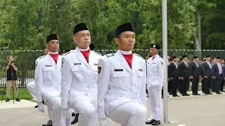 Upacara Pengibaran Bendera HUT RI Ke-79 KBRI Berlin