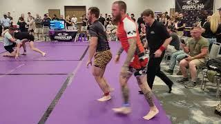 Double Disqualification! Guys go at it in  No Gi BJJ Match