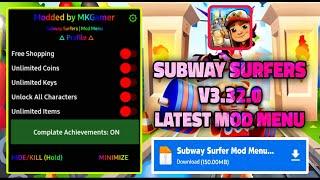 Subway Surfers V3.32.0 Mod Menu | Subway Surfers Mod Apk V3.32.0 | Subway Surfers Mod Menu Apk