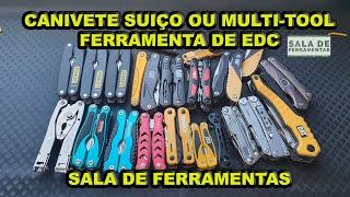 MULTI-TOOLS & CANIVETE SUIÇO, FERRAMENTAS VERSÁTIL  #EDC  #FERRAMENTA MULTI USO.  EDC