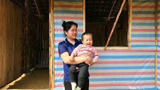 Single mother: Covered walls with tarps, installed electricity, moved into new house!