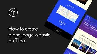 How to Create a One-Page Website on Tilda