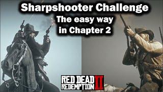 Sharpshooter Challenge made easy in chapter 2 of Red Dead Redemption 2!