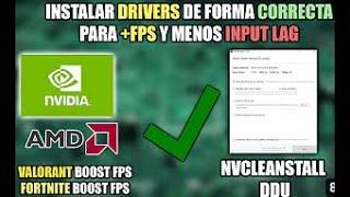 INSTALA DRIVERS DE FORMA CORRECTA PARA MAS FPS Y 0 INTUP LAG |NVCleanstall