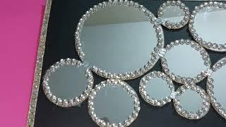 How to decorate Wall Mirror  II Budget Friendly Wall Mirror decoration Idea @ bbdin craft