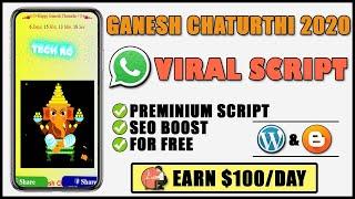 Ganesh Chaturthi  Whatsapp Viral Script 2020 || Earn $1000+ || Tech RC