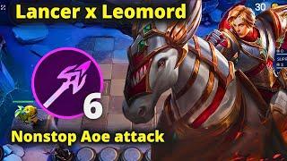 LEOMORD X LANCER FAST AOE BASIC ATTACK WITH UNLIMITED GOLD NEW META | MAGIC CHESS BEST SYNERGY COMBO