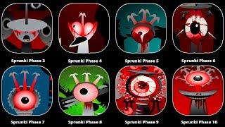 Phase 1 VS Phase 2 VS Phase 3 VS Phase 4 VS Phase 5 VS Phase 6 VS Phases 7-10 in Incredibox Sprunki!