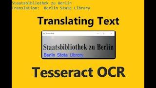 Translating text from Image | Tesseract OpenCV | Computer Vision Project