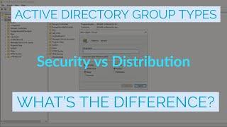 What's the Difference Between Security and Distribution Groups?