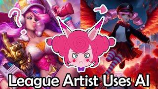 League of Legends Artist SCAMS With AI ART(Michelle Hoefener) #aiart #artscam #leagueoflegends #art