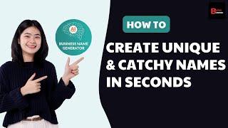 AI Business Name Generator | Create Unique & Catchy Names in Seconds