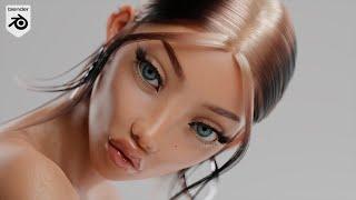 Realistic Eyelashes [ Blender 3D ]