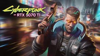 CYBERPUNK2077 Gameplay on RTX5070TI MAX Settings with frame gen ON/OFF QHD(giveaway at 500subs)