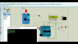 Automatic fire alarm using Arduino / fire sensor simulation in proteus / Arduino projects in tamil