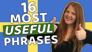 Learn Swedish basic phrases - 16 Swedish words and phrases you need to communicate in Swedish!