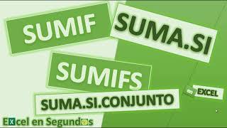 Como Utilizar las Funciones SUMIF - SUMIFS  en Excel Fácil y Sencillo