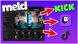 How To Stream With Meld on a Dual PC Setup or Console | Twitch Kick TikTok YouTube Live Streaming