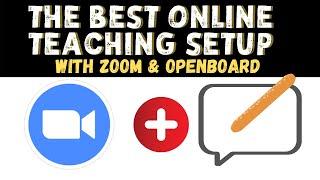 Online Teaching Setup using Zoom and Openboard Whiteboard