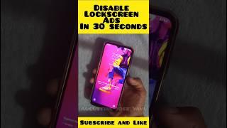 How to Disable Lockscreen Ads in 30 seconds #lockscreen #viral   #shorts #malayalam