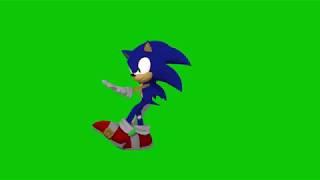 Sonic The Hedgehog Dancing Green Screen