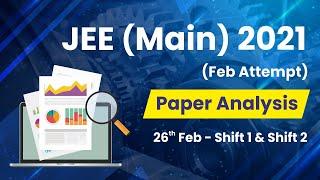 JEE Main 2021 (February Attempt), 26th Feb Shift 1 & 2 Paper Analysis (Physics, Chemistry, Maths)