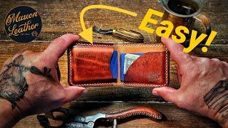 Could It Be This EASY!? Making a Leather Wallet and All Tools Explained! (The Faulkner)