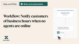 Workflow: Notify customers of business hours when no agents are online