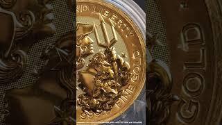«Британия и Свобода» - золотая монета Великобритании 2024 г., 31.1 грамм чистого золота (проба 9999)