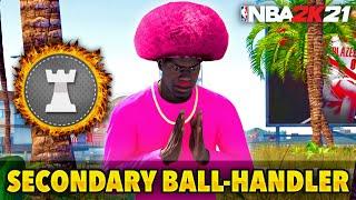 *RARE* SECONDARY BALL HANDLER BUILD IN NBA 2K21 CURRENT GEN! BEST POWER FORWARD DEMIGOD ISO BUILD!