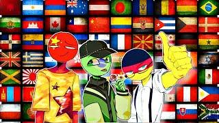 Countryhumans in 60 languages