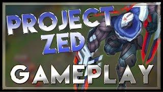 PROJECT Zed Gameplay Mid - Project Zed Skin - League of Legends LoL 2015