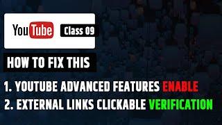 How to fix : To make external links clickable, first complete a one time verification | Class - 9