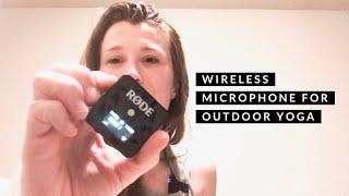 Wireless Microphone for Outdoor Yoga Classes