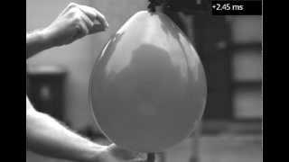 Balloon popping in slow motion (20000 FPS)