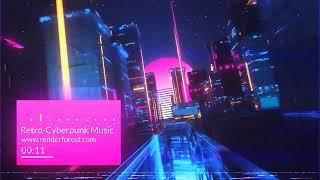 Music Visualizer | Retro Cyberpunk Music Visualizer Template | Add Music & Download