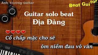 Karaoke Địa Đàng - Hoàng Oanh Guitar Solo Beat Acoustic | Anh Trường Guitar