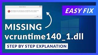 vcruntime140_1.dll Missing Error | How to Fix | 2 Fixes | 2021