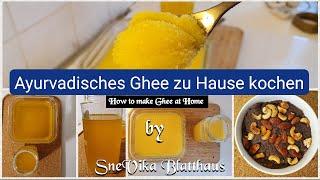 GHEE ZUHAUSE SELBER MACHEN | GANZ EASY | Süßes Gericht aus Ghee-Abfall | Ayurveda Küche |