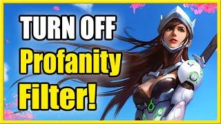 How to Turn OFF Profanity Filter in Overwatch 2 (Fast Tutorial)