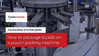 How to package liquids on a rotary premade pouch machine